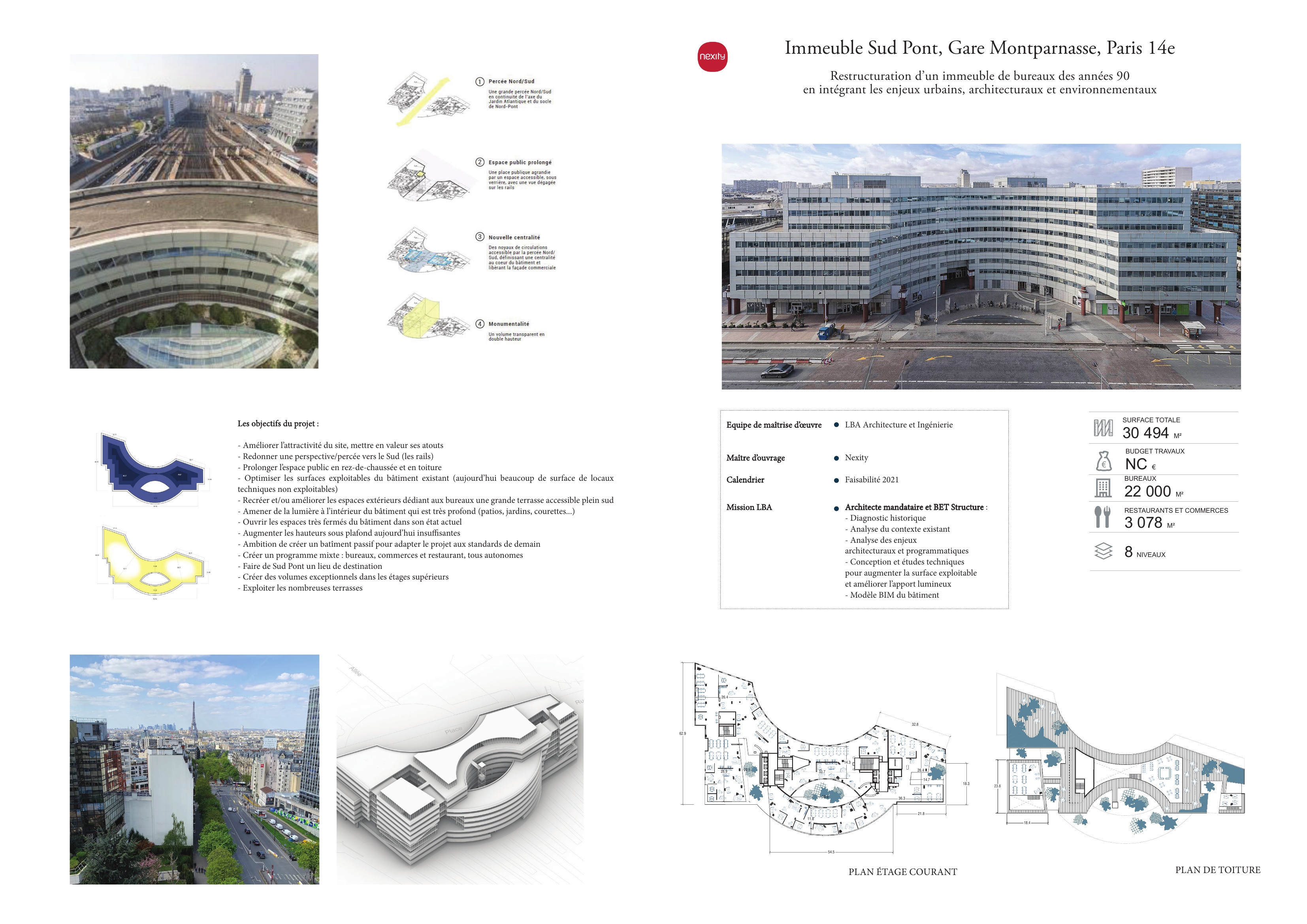 Immeuble Sud Pont, Gare Montparnasse, Paris 14e