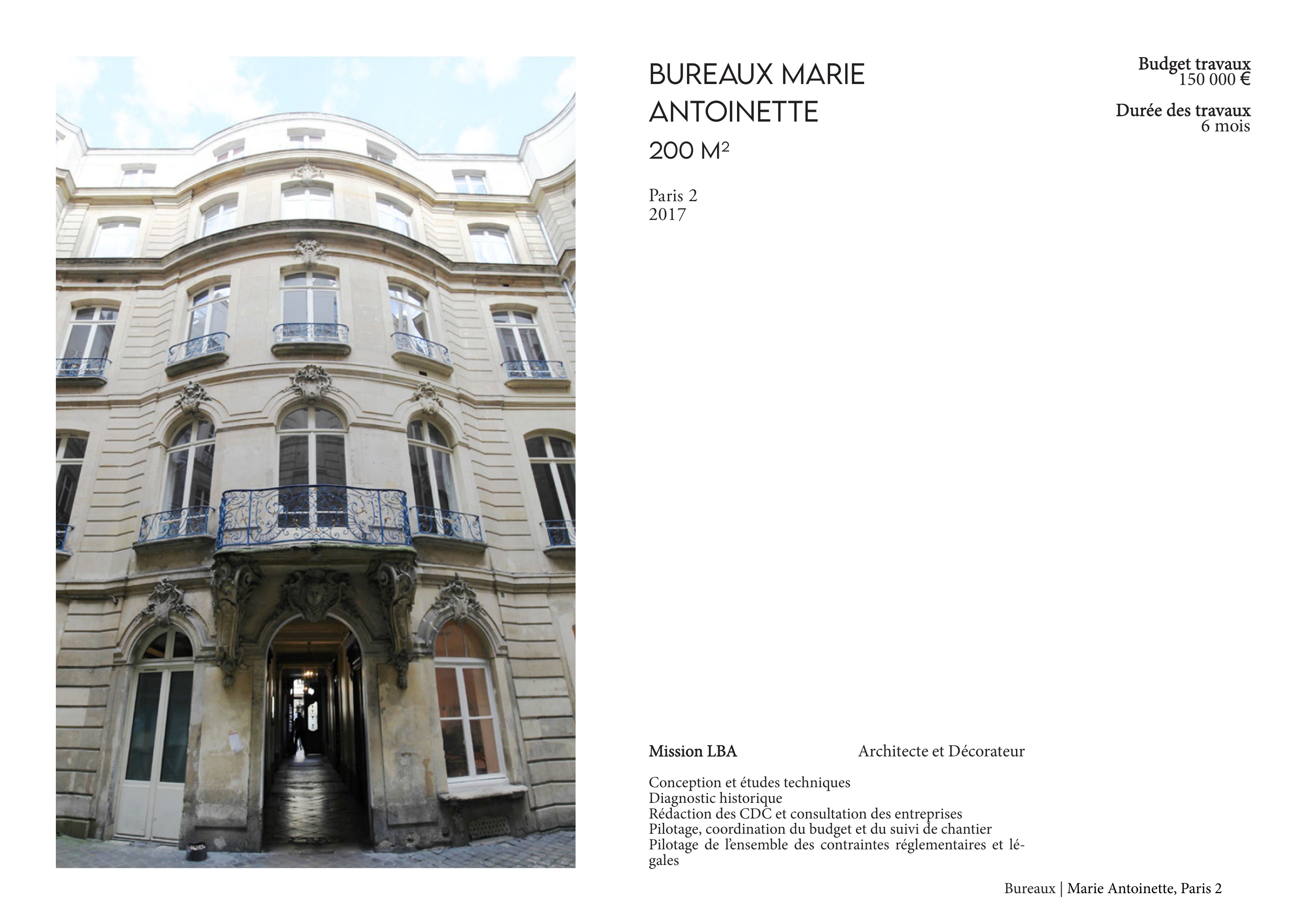Bureaux Marie Antoinette — vue 1