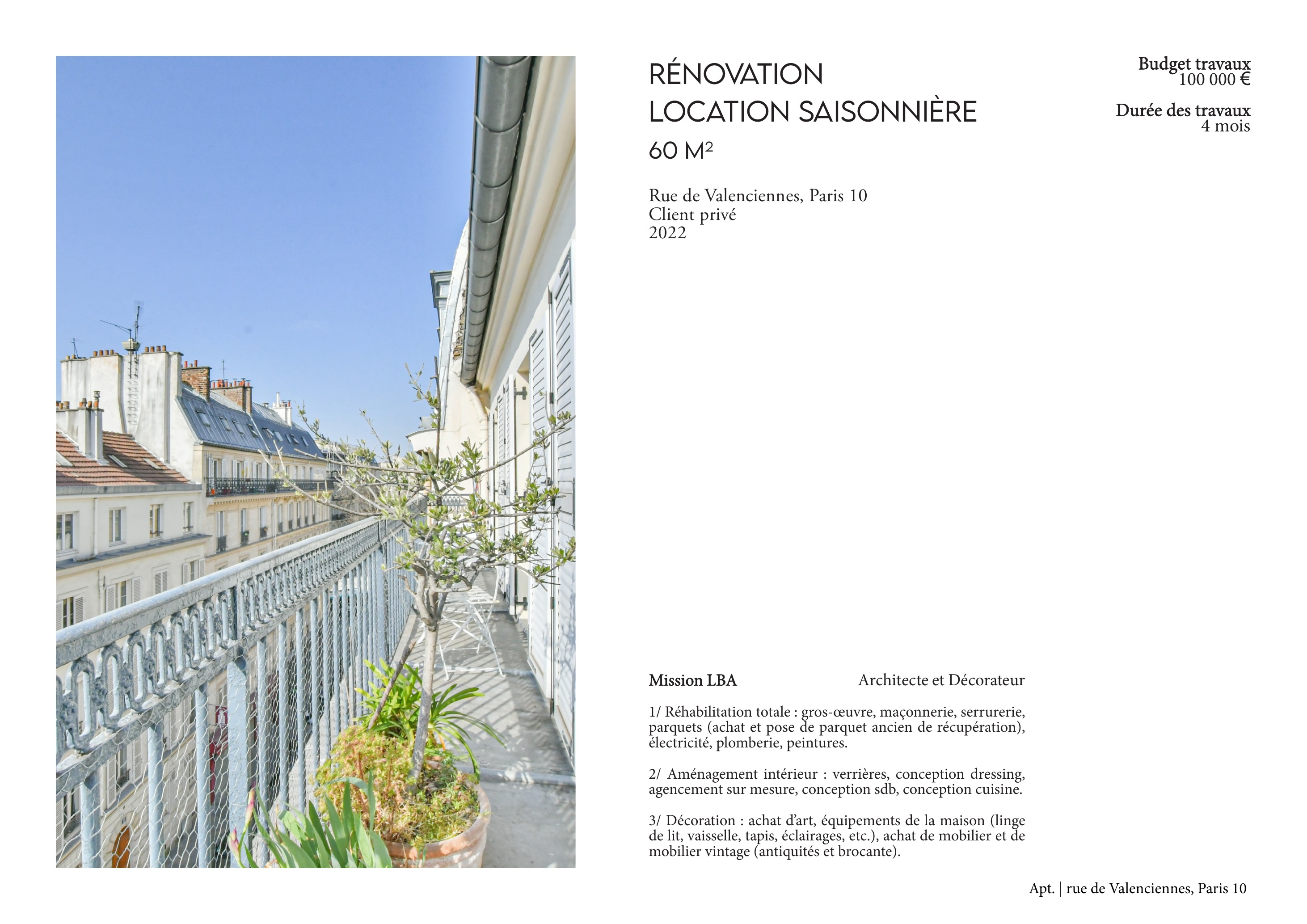 Rénovation location saisonnière — vue 1